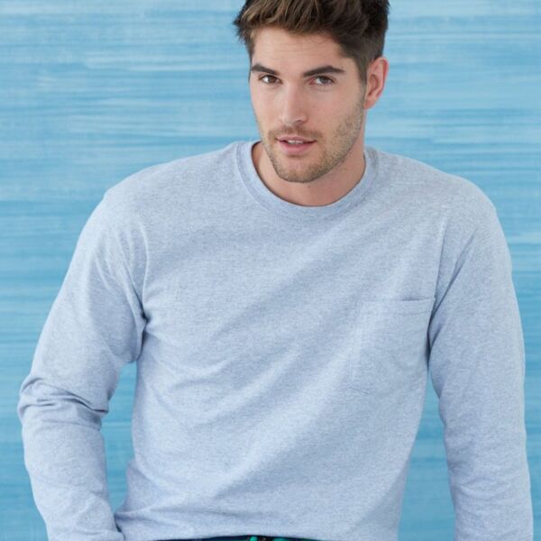 Unisex Ultra Cotton® Long Sleeve Pocket T-Shirt Thumbnail