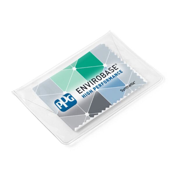 6" x 6" Synthetix® Microfiber Cloth in Vinyl Pouch - Full Color Thumbnail