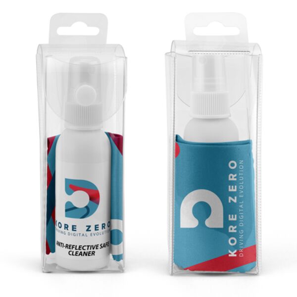 Ultra Opper Fiber® Snap Pack Cleaner Kit - Full Color White Bottle, Full Color Cloth Thumbnail