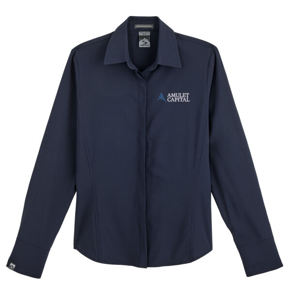   - Women's Executive 4-Way Stretch Solid Button Up Thumbnail