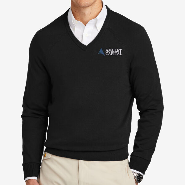   - Cotton Stretch V Neck Sweater Thumbnail