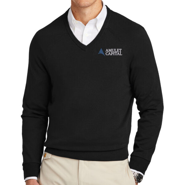   - Cotton Stretch V Neck Sweater Thumbnail