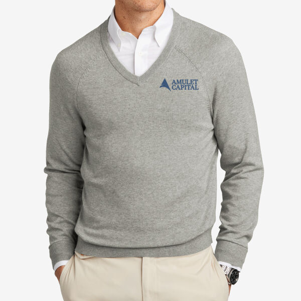   - Cotton Stretch V Neck Sweater Thumbnail