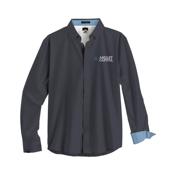   - Men's Influencer 4-Way Stretch Solid Woven Shirt Thumbnail
