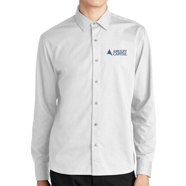   - Long Sleeve Stretch Woven Shirt Thumbnail