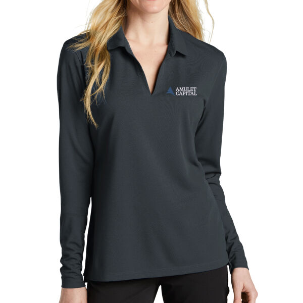   - Women's Dri FIT Micro Pique 2.0 Long Sleeve Polo Thumbnail