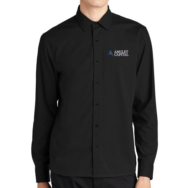   - Long Sleeve Stretch Woven Shirt Thumbnail