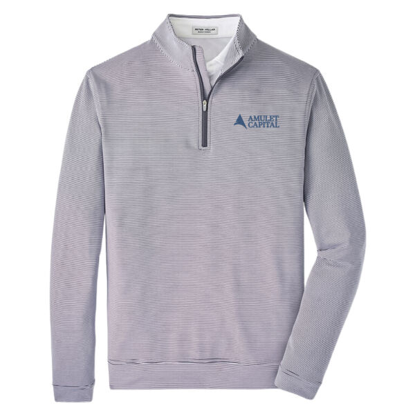   - Perth Sugar Stripe Performance Quarter Zip  Thumbnail